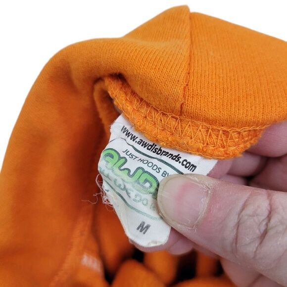 2/$20 Y2K Plain Orange Hoodie Top Size: M - Picture 6 of 6